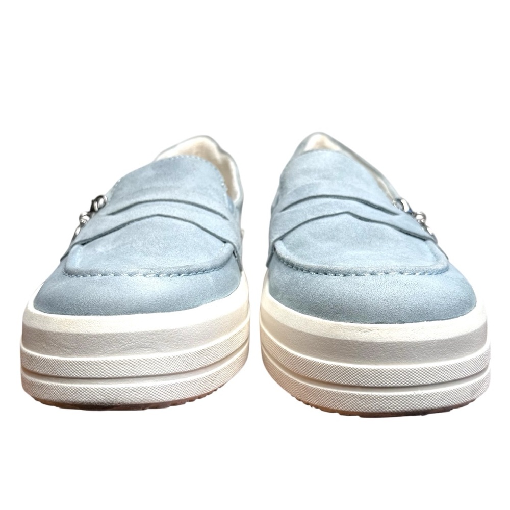 Remote Soft Women's D1C05 Julika Light Blue Platform Loafers Shoes Size 40 8.5-9 - Picture 3 of 13